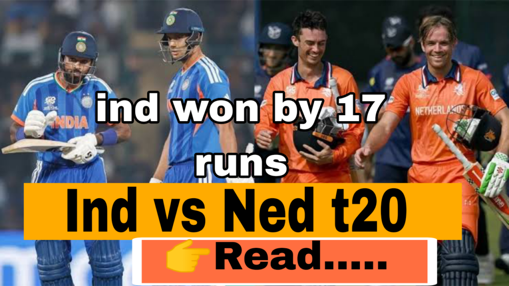 India vs Netherlands WCT20 2026 — Full Match Report, Score, Highlights & Player of the Match